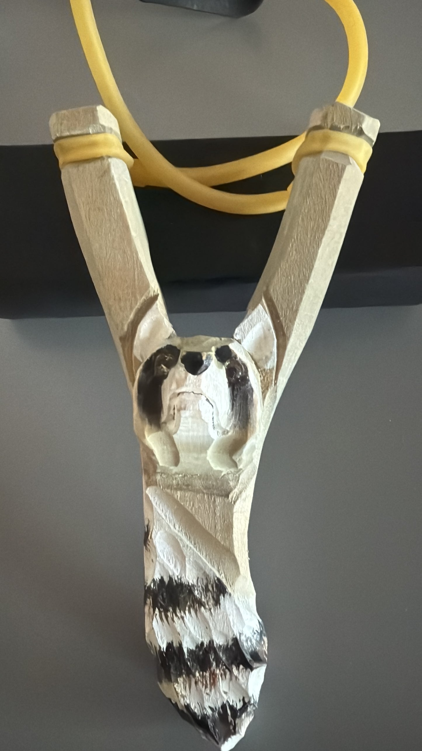 Steinschleuder mit Tiermotive