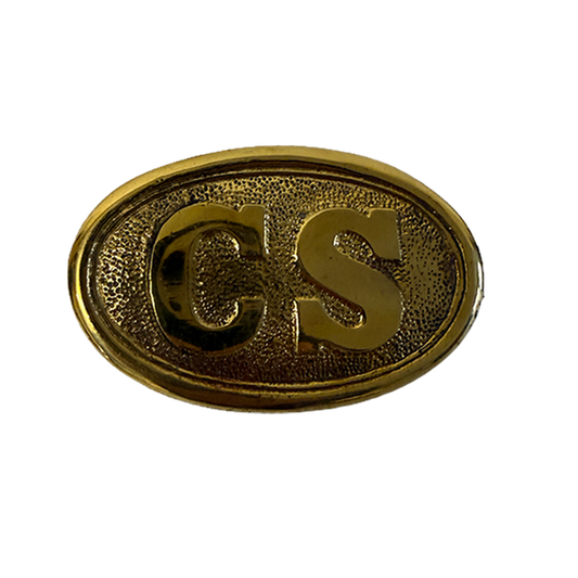 CS-Koppelschließe, mit Bleifüllung