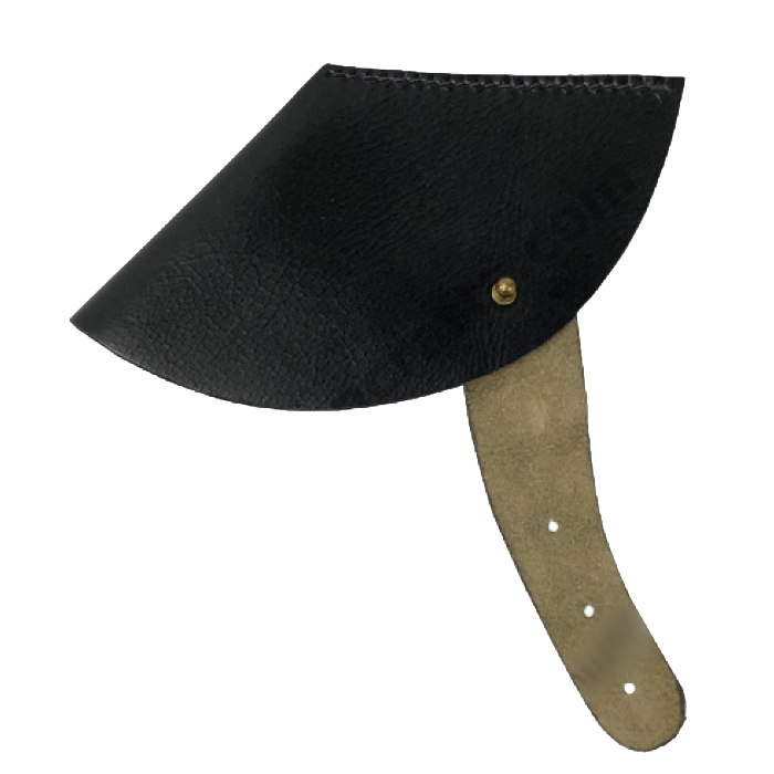 Lederfuteral für das Schloss einer Steinschlossmuskete