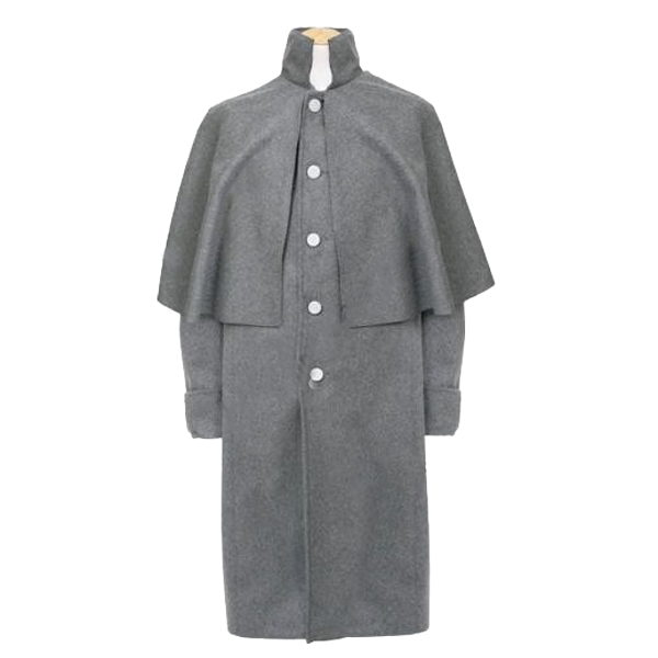 Napoleonischer Great Coat, Wolle, Grau