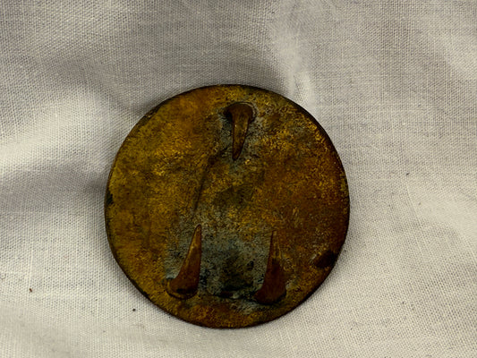 US Brustplatte für Lederriemen der Patronentasche – Federal Eagle (Vollmessing)