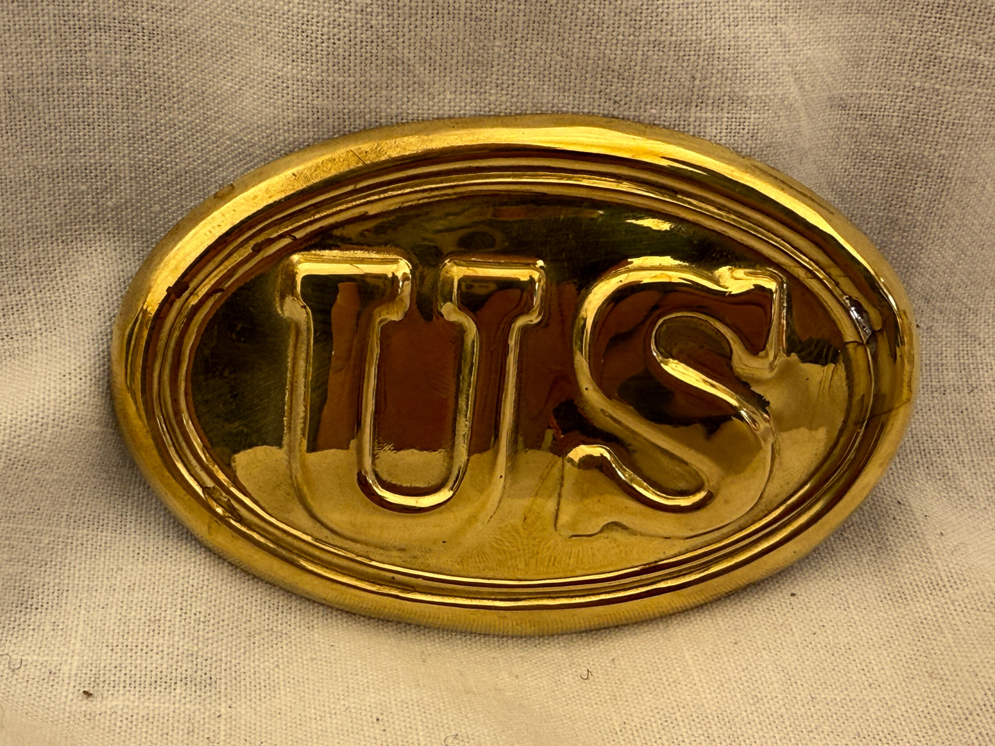 US-Koppelschließe, geprägt