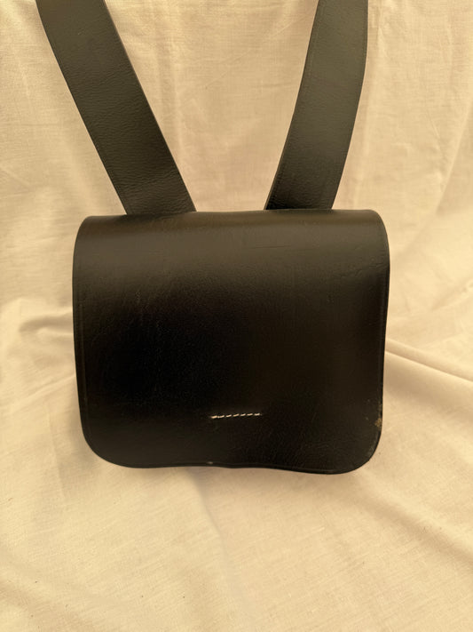 Patronentasche, Leder schwarz, ohne Riemen