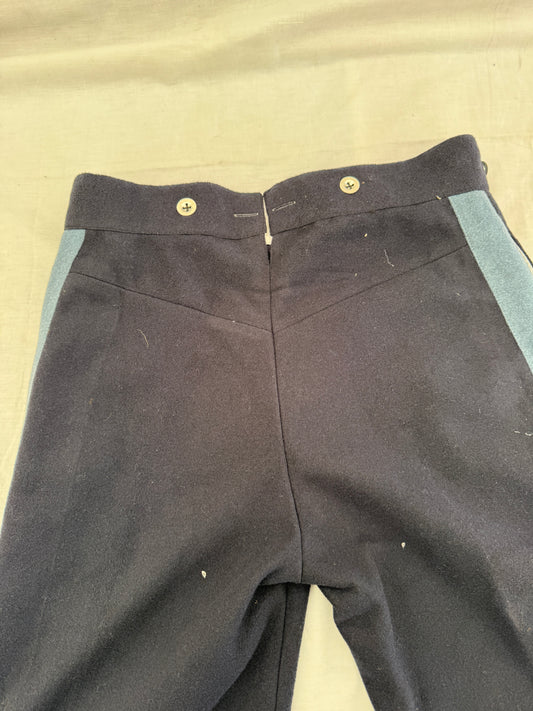 US Uniformhose dunkelblau, mit Waffenfarbe Infanterie-Blau