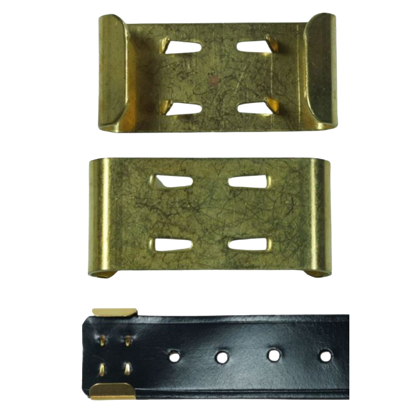 Koppelschlaufe / Beltkeeper aus Messingblech