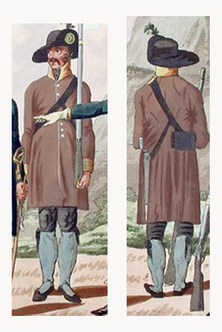 Litewka, Braun - Gebirgsbataillon des Herzogtums Salzburg