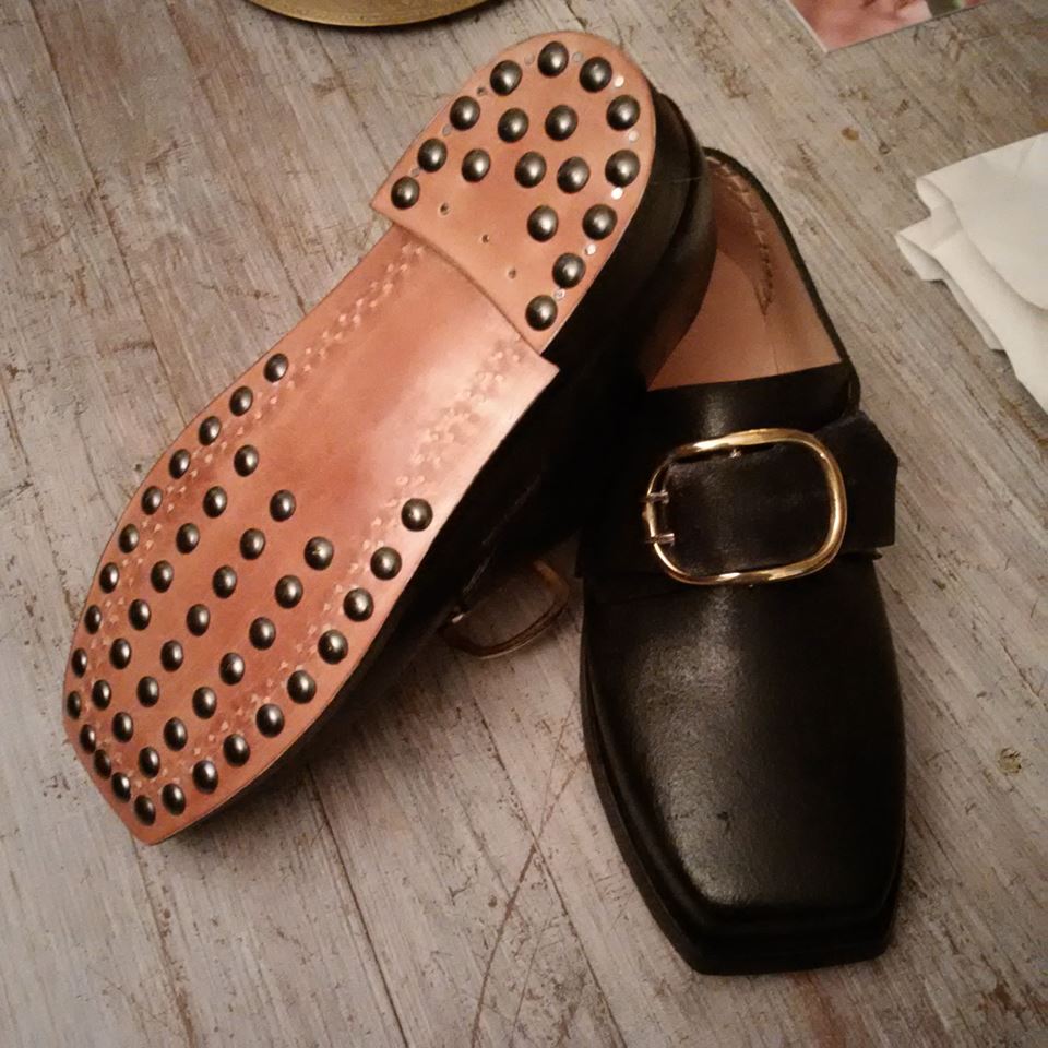 Napoleonische Schnallenschuhe, genagelt