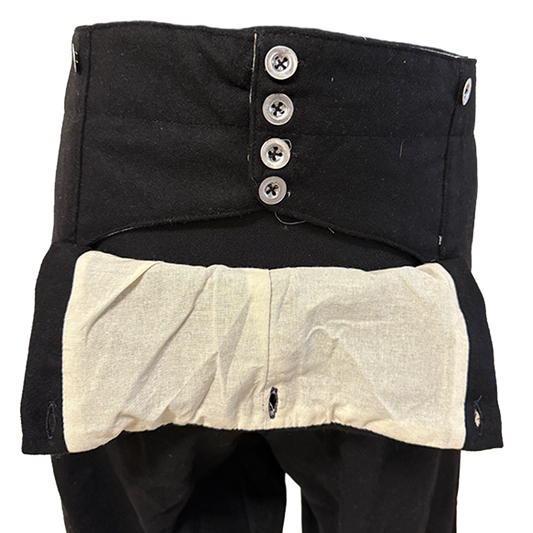 Schwarze Wollhose mit Latz - Gebirgsbataillon des Herzogtums Salzburg