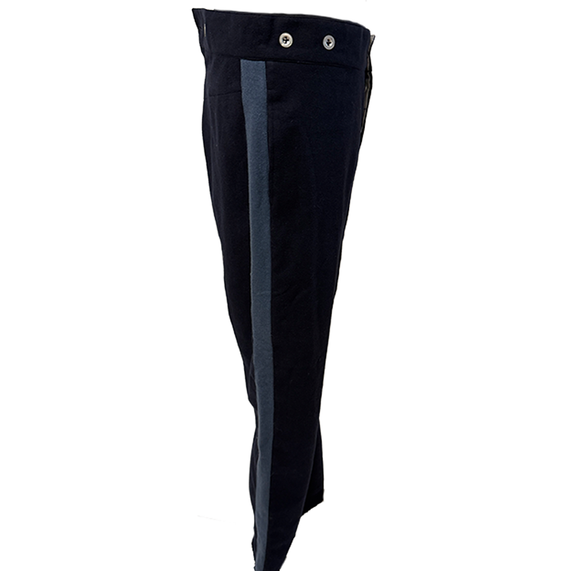 US Uniformhose dunkelblau, mit Waffenfarbe Infanterie-Blau