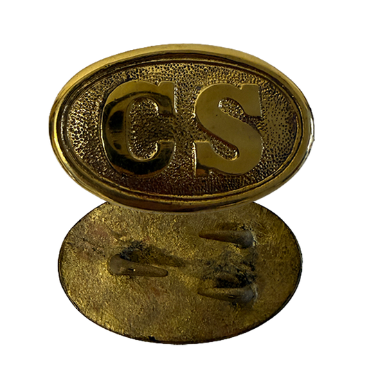 CS-Koppelschließe, mit Bleifüllung