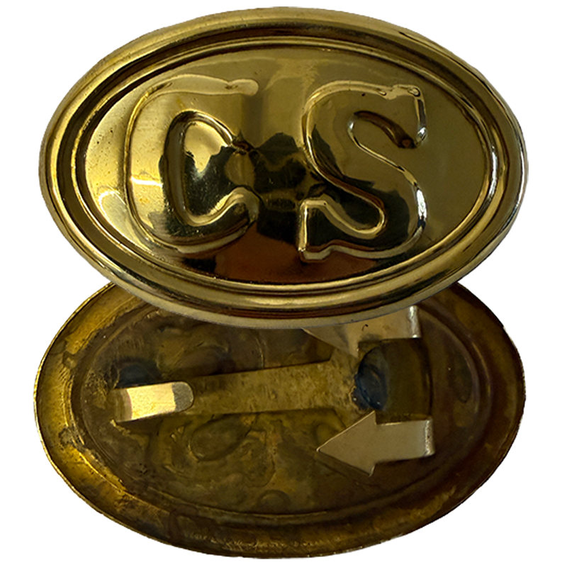CS-Koppelschließe, geprägt
