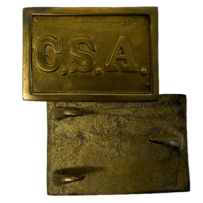 CSA-Koppelschließe - rechteckig, Vollmessing