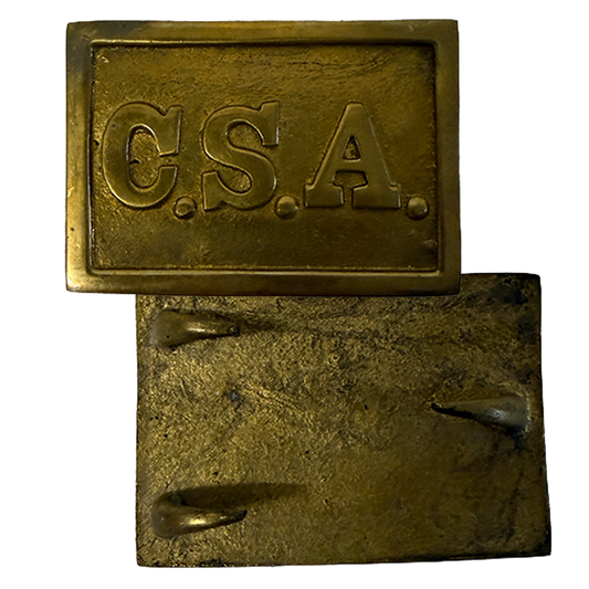 CSA-Koppelschließe - rechteckig, Vollmessing