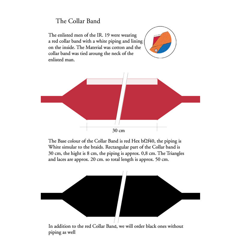 Napoleonisches Kragenband 1806