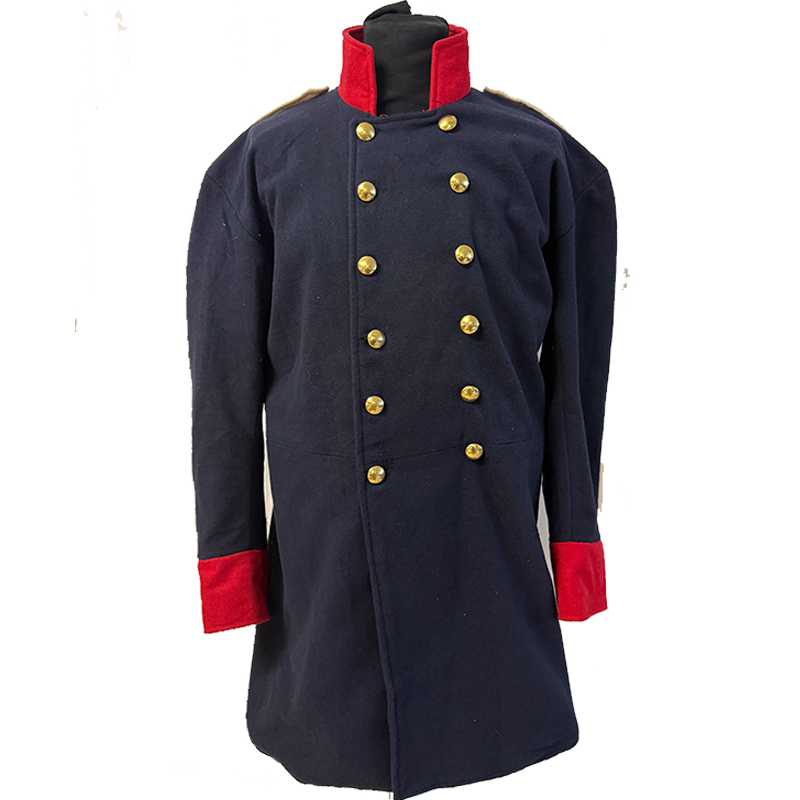 Litewka aus blauer Wolle, Kragen und Manchetten nach Regiment