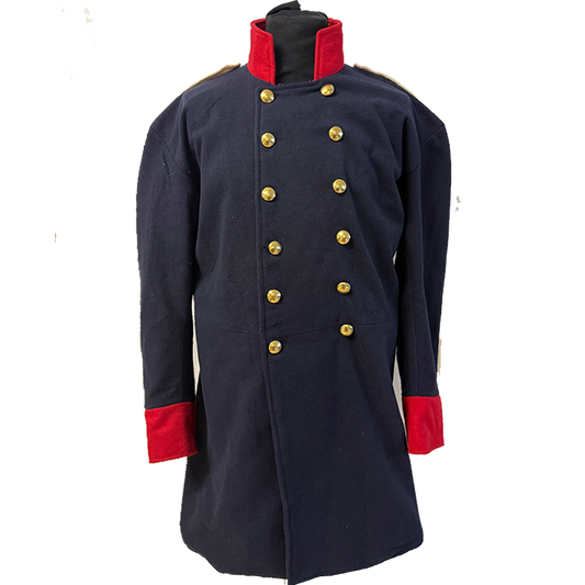 Litewka aus blauer Wolle, Kragen und Manchetten nach Regiment