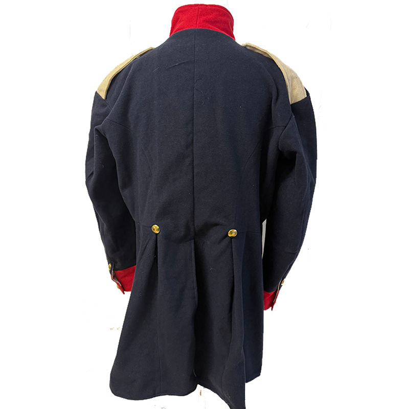 Litewka aus blauer Wolle, Kragen und Manchetten nach Regiment