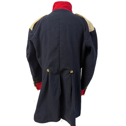 Litewka aus blauer Wolle, Kragen und Manchetten nach Regiment