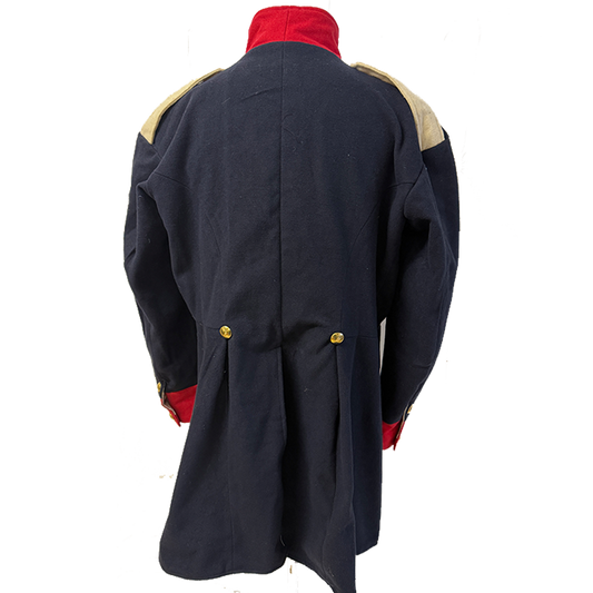 Litewka aus blauer Wolle, Kragen und Manchetten nach Regiment