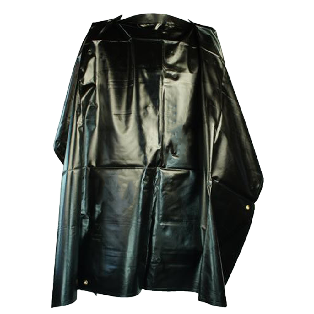 Poncho aus gummierte Baumwolle