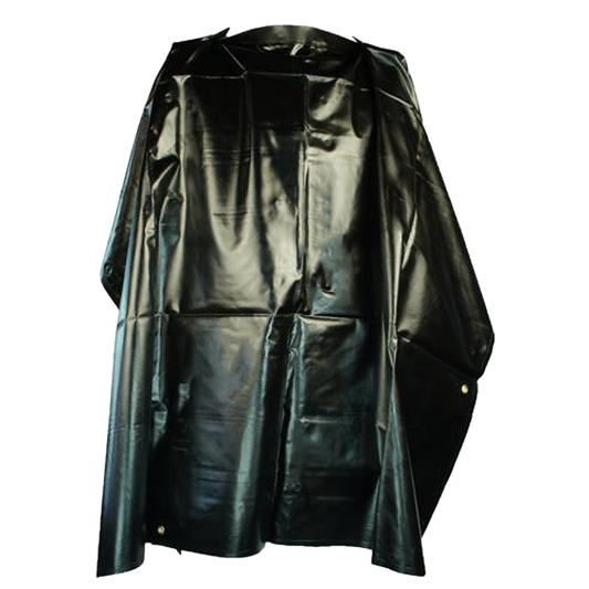 Poncho aus gummierte Baumwolle