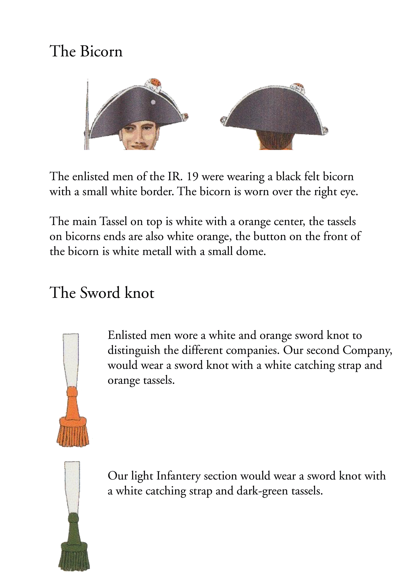 Uniformset der IR 19 - Prinz von Oranien