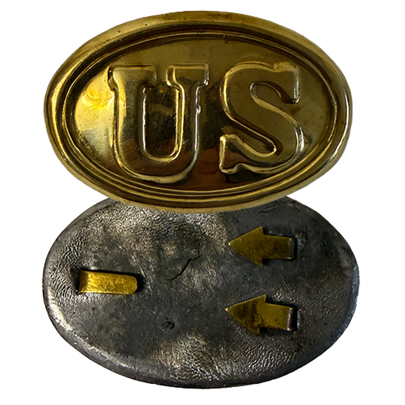 US-Koppelschließe, mit Bleifüllung