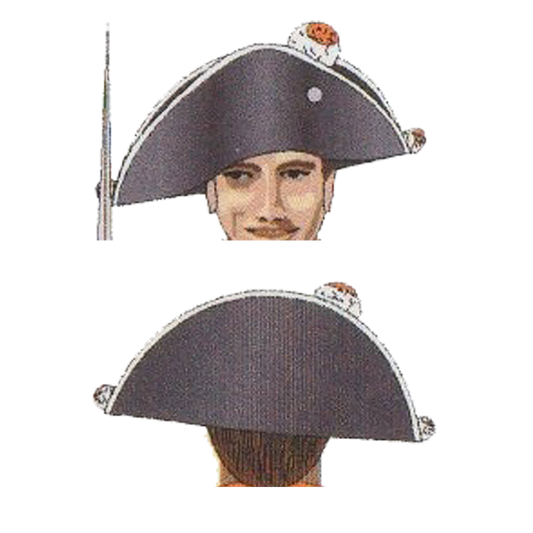 Preussischer Zweispitz mit Pompom und Quasten