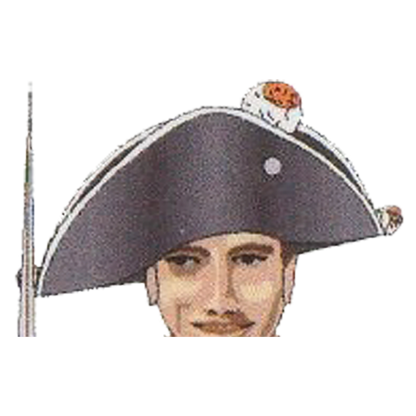 Preussischer Zweispitz mit Pompom und Quasten